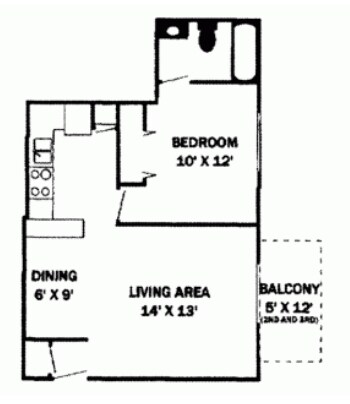 1BR/1BA - Monroe Terrace