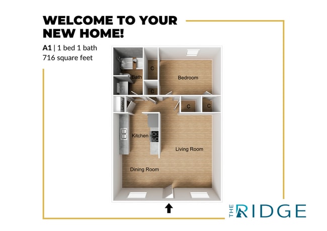 One bedroom one bath - The Ridge