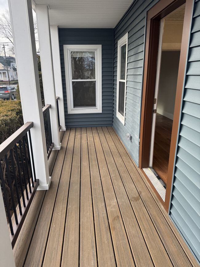 Side entrance porch view - 994 Somerville St