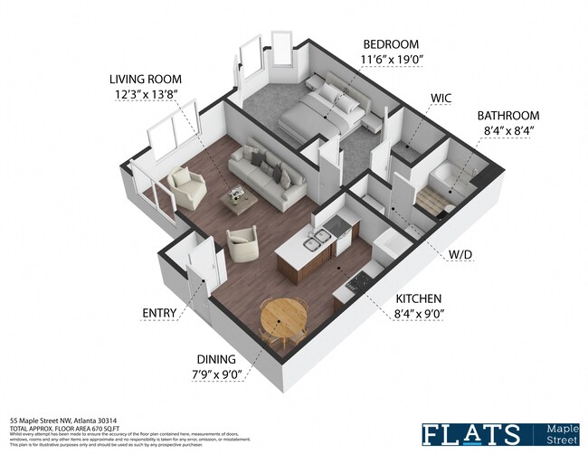 Floorplan - Flats on Maple Street