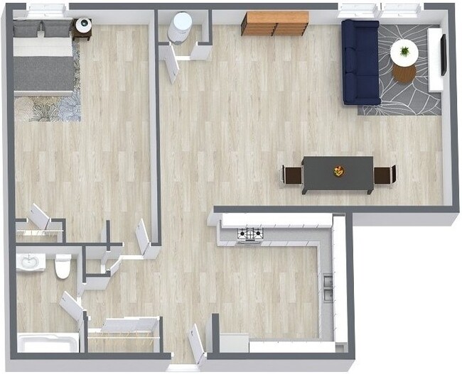 Floorplan - Walnut Tower Apartments