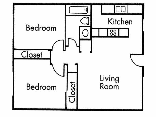 2BR/1BA - Spanish Crest Apartments