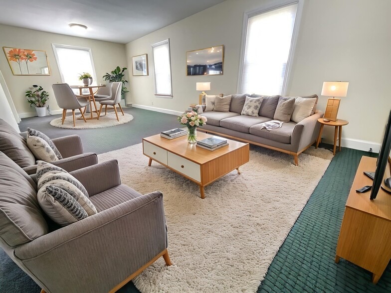 Virtually Staged Living Room - 355 Saratoga Rd
