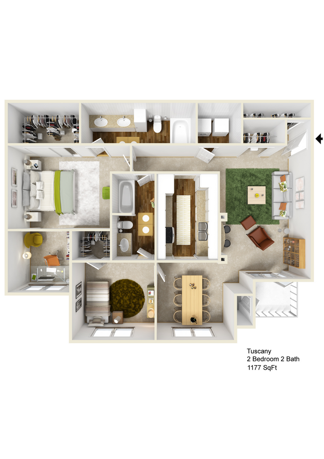 Floorplan - Milano Apartments