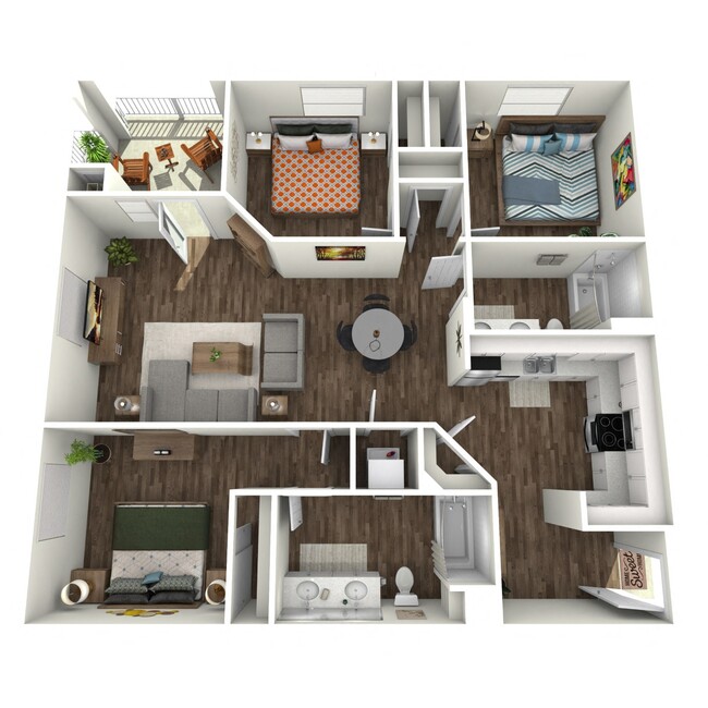 Floorplan - Los Alamitos Luxury Apartments