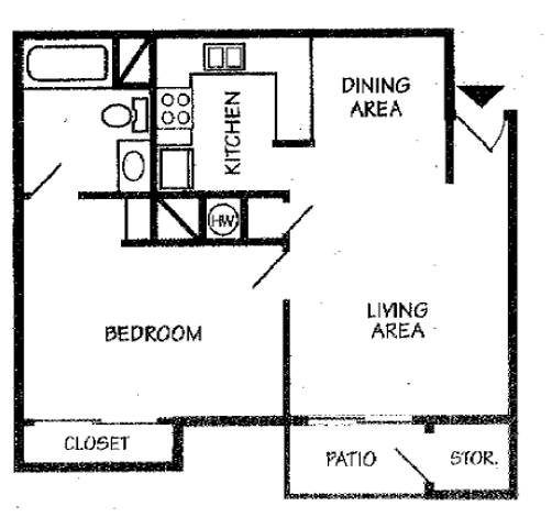 1BR/1BA - Pavilion Apartments