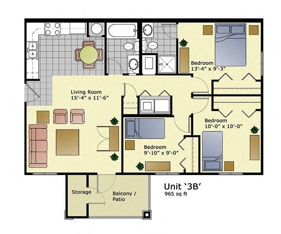 Floorplan - Grandview Apartments