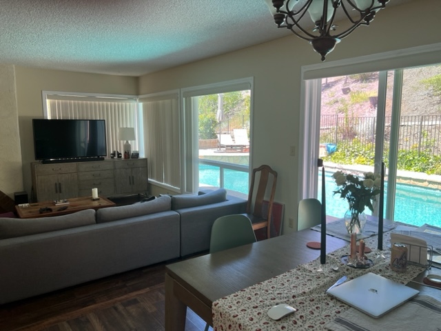 pool view from living and dining rooms - 2571 Cordelia Rd