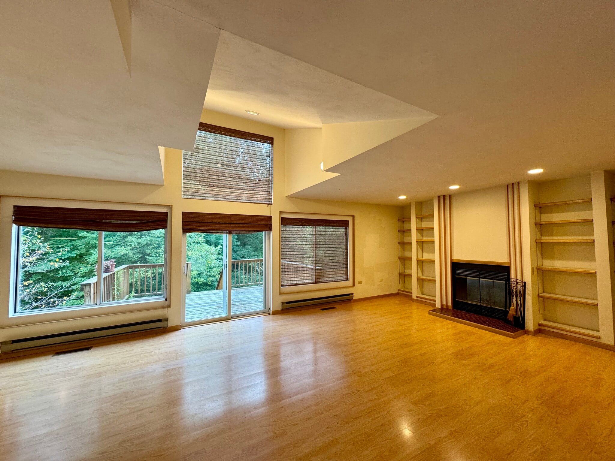 Working fireplace, sliding doors to back deck - 113 Penny Ln