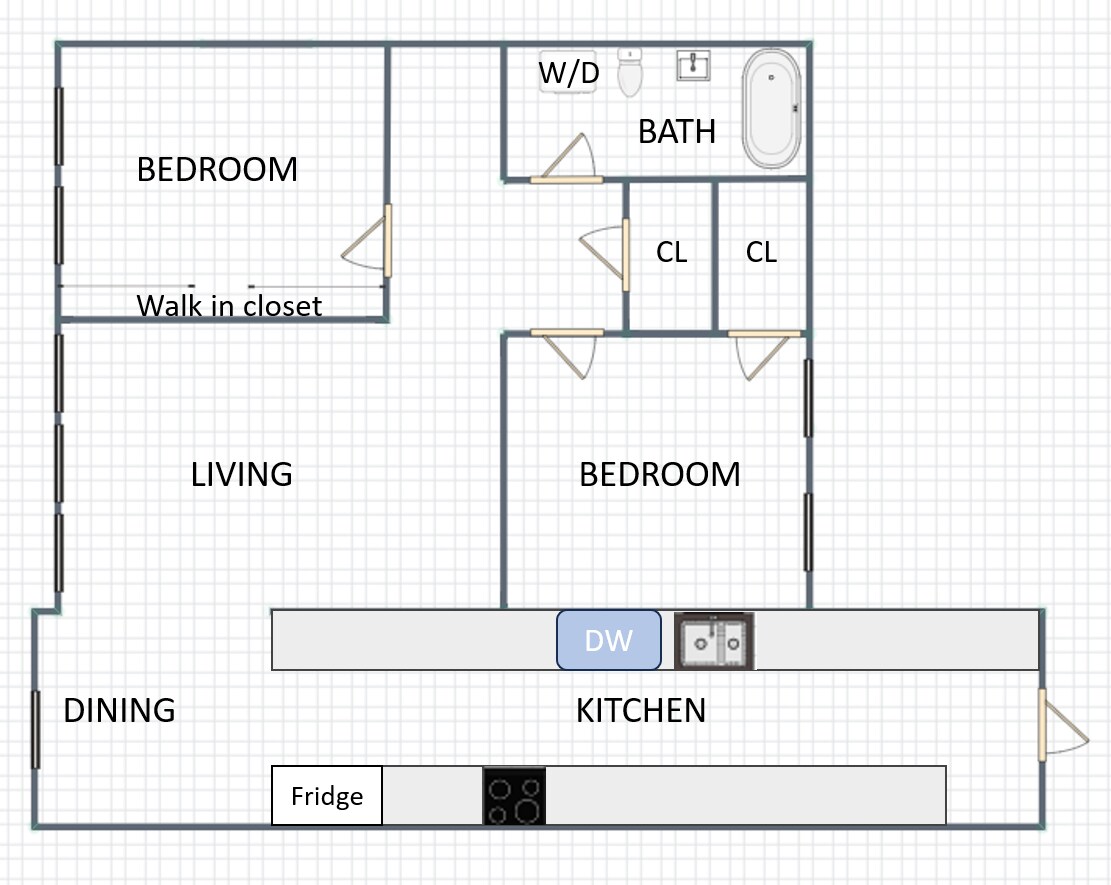 floor plan - 5465 S Ingleside Ave