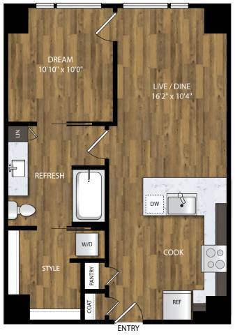 Floorplan - Willamette Tower
