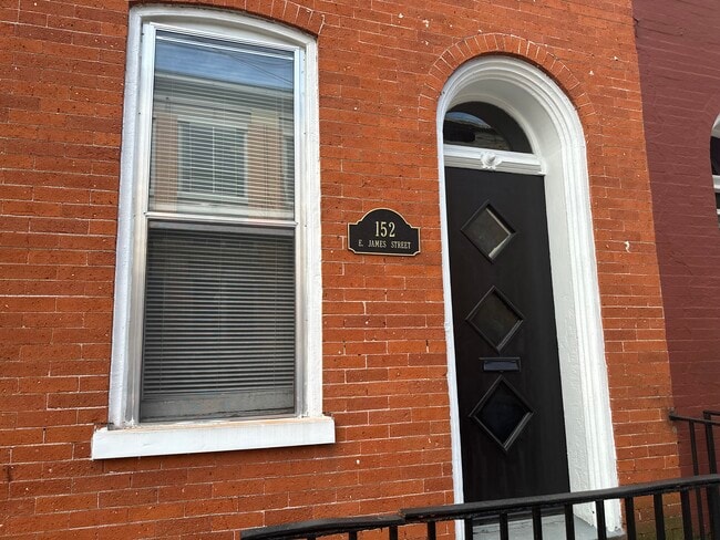 Front door into common area with mailboxes - 152 E James St