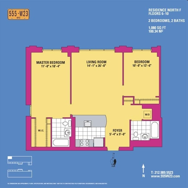 Floorplan - 555 West 23rd Street