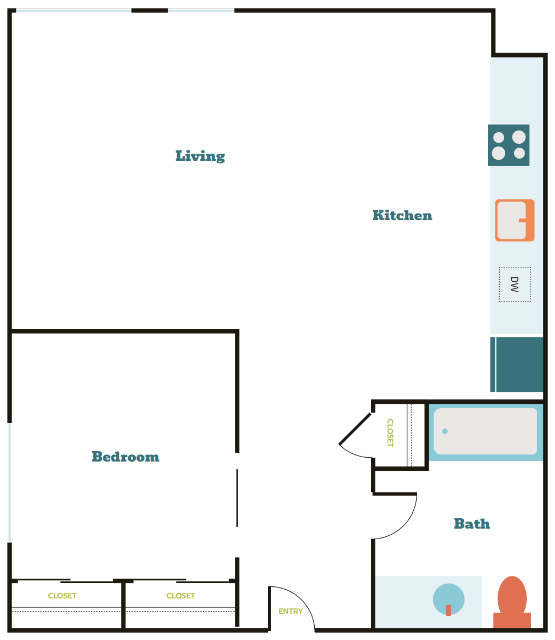 Floorplan - Tahoma Valley Apartments
