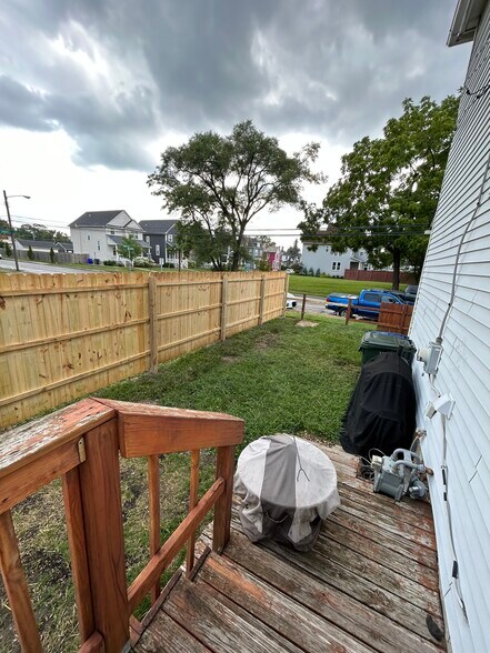 since this photo, the fence has been completed and painted :) - 310 S Champion Ave