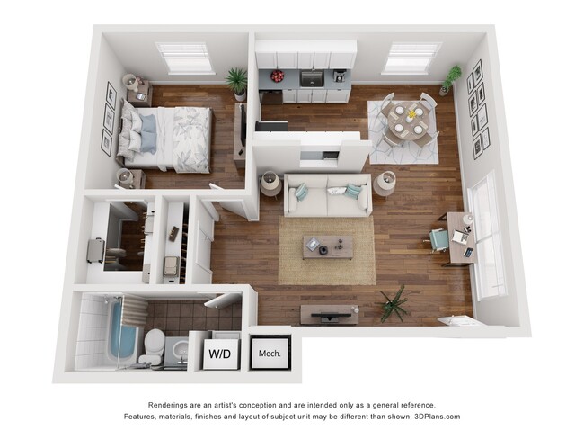 Floorplan - French Place Condo's