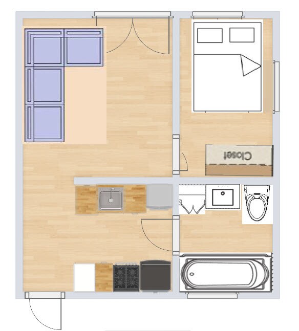 very ROUGH sketch of floor plan - 10769 Redmont Ave