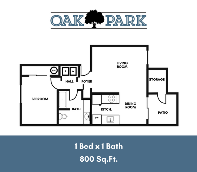 Floorplan - Oak Park Apartments