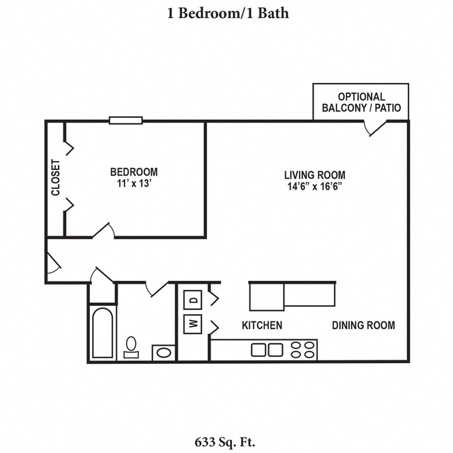 Floorplan - Concord Woods Apartments