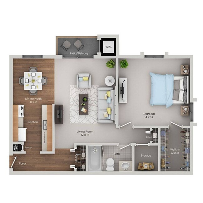 Floorplan - Merriman Woods Apartments