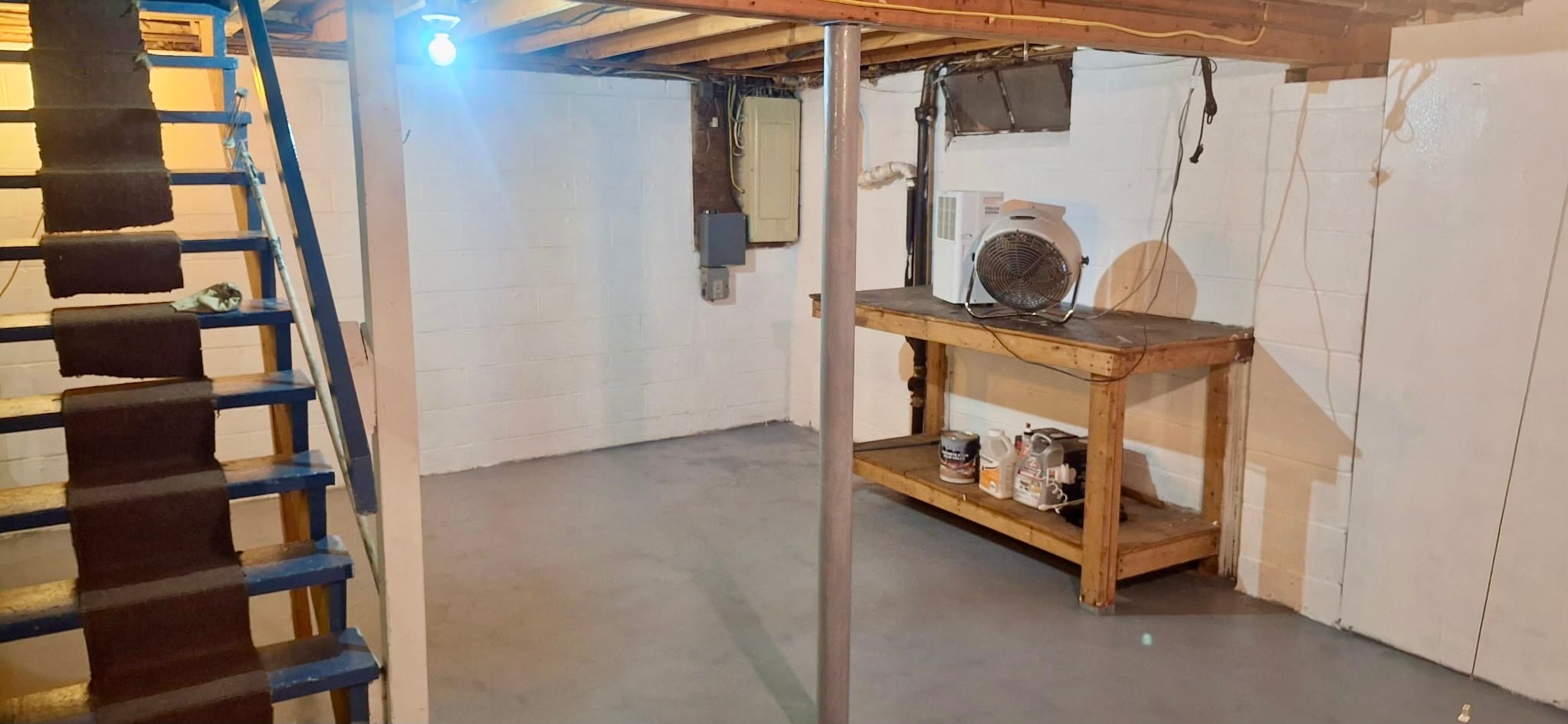 Basement with storage space - 91 Faith St
