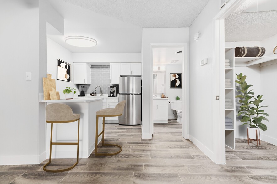 Studio - 404SF - Kitchen - The Enclave Apartment Homes