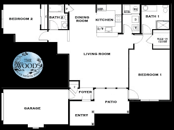 B1 2 Bedroom 1st Floor - The Woods at Blue Heron Pines