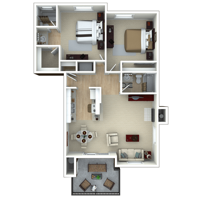 Floorplan - Valley Ridge Apartment Homes
