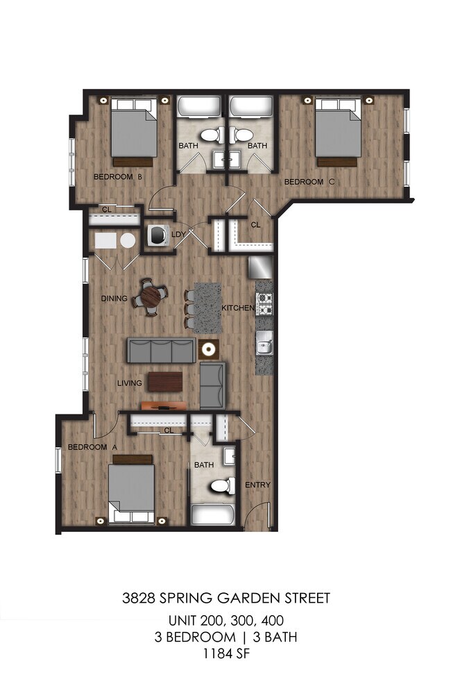 The Schuyler 3828 Spring Garden St Philadelphia PA 19104 Apartment