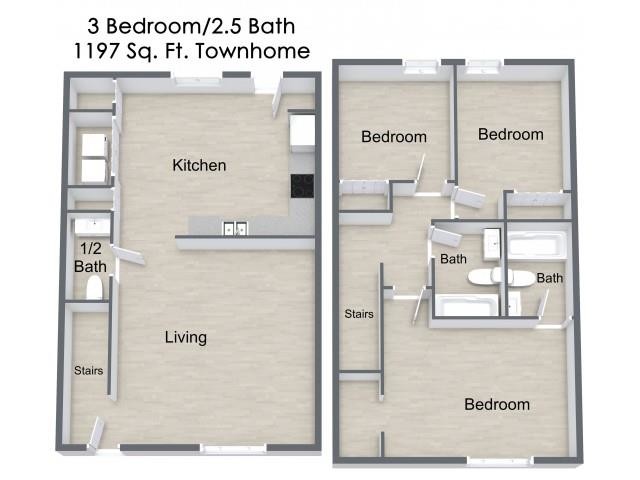 Floorplan - Landon Trace Townhomes