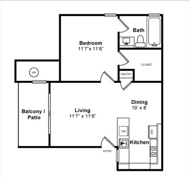 1BR/1BA - The Villas at Rowland Heights