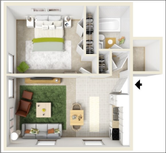 Floor Plan 3 - Forestview Apartments