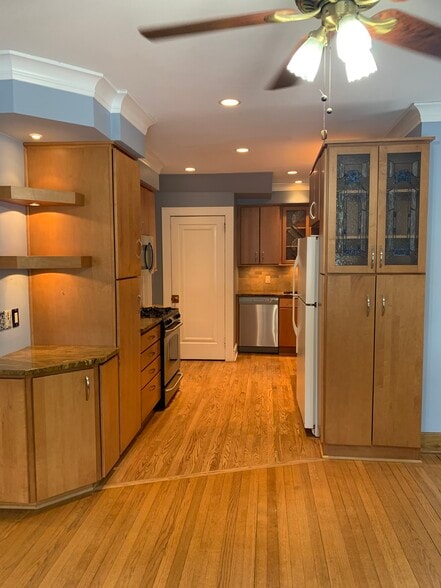 View of kitchen from dining room - 4 S Spooner St