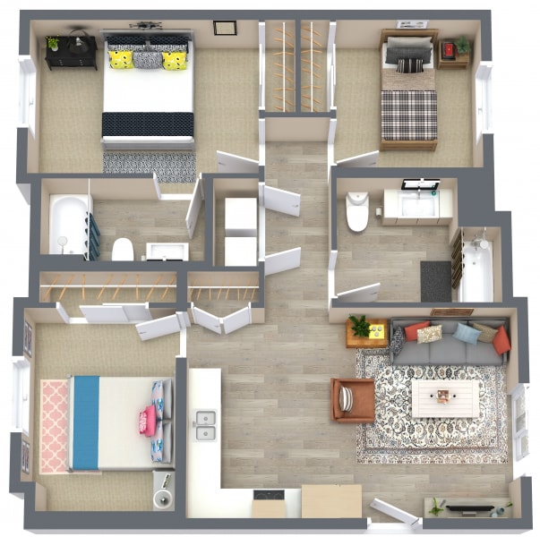 Floorplan - Caraway Apartments