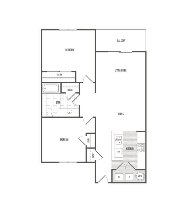 Floorplan - Enchanted Vista Apartments