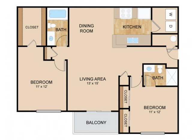 Floorplan - Tiburon View Apartments