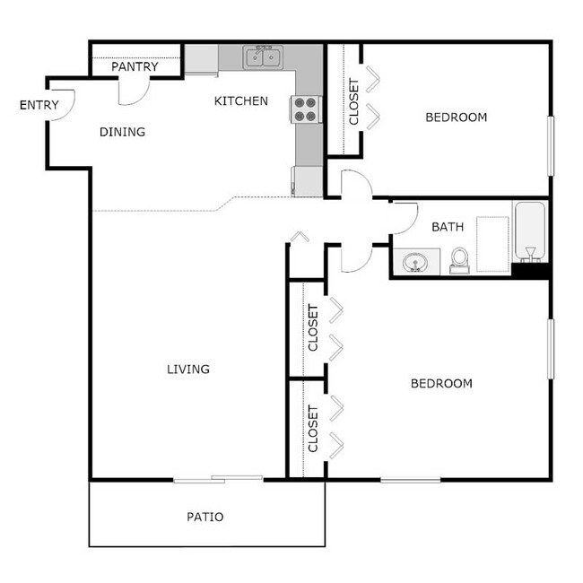 Floorplan - CAMBRIDGE COURT APARTMENTS