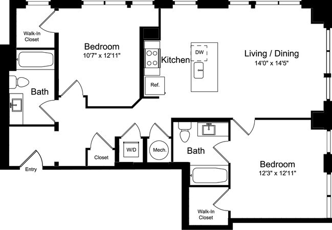 Floorplan - 455 Eye Street