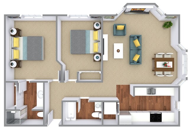 Floorplan - Bayview Apartment Homes