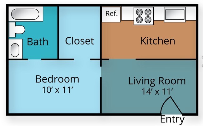 1BR/1BA - The Sophie