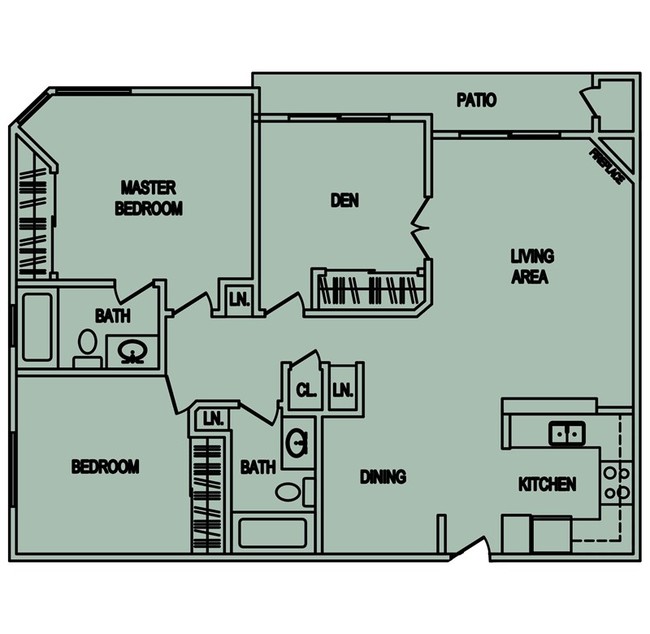 2BR/2BA w/Den - Parc Pointe Apartments