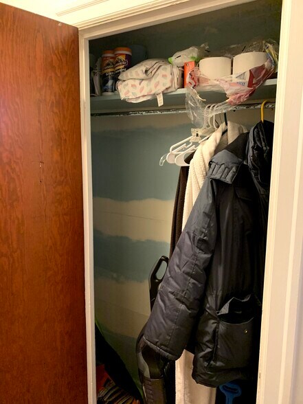 hall closet - 400 Milwaukee Ave