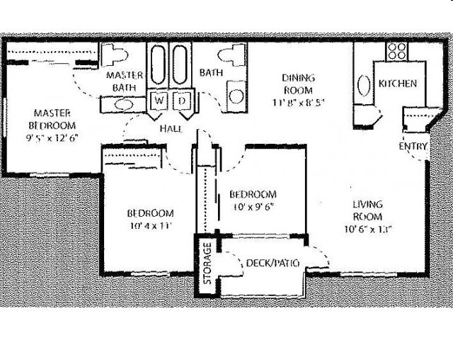3BR/2BA - Stone Ridge Apartments