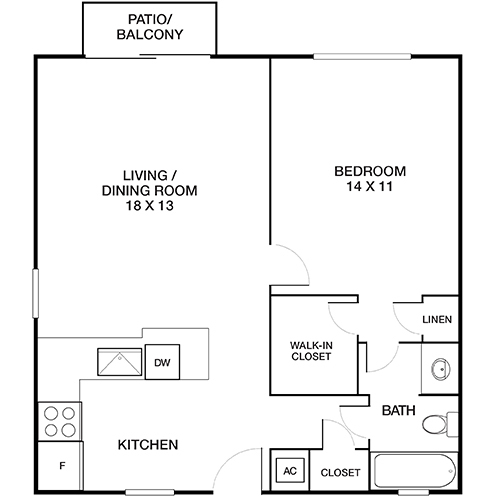 Floorplan - Plantation Gardens Apartment Homes