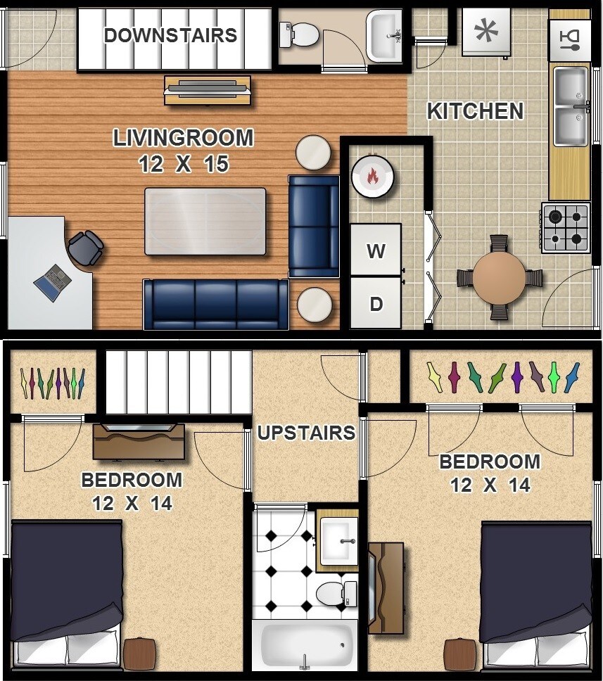 layout / dimensions - 210 W 17th St