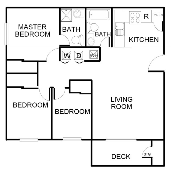 3BR/2BA - Centennial Trail Apartments