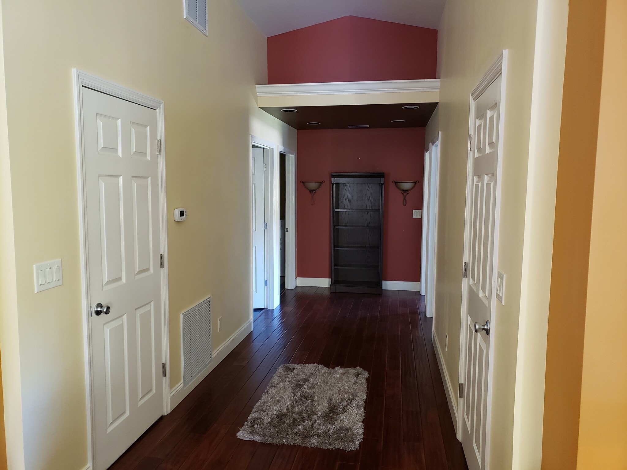 Hall Entrance, Brazilian Mahogany Flooring - 54 Veres Dr