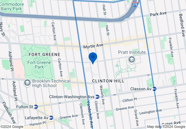 Clinton Hill Map - 219 Clinton Ave