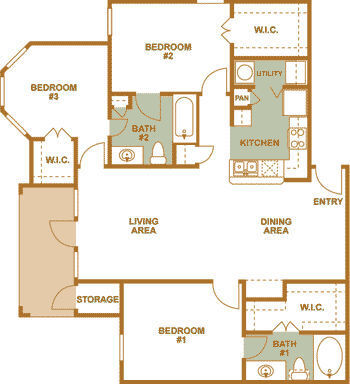 Floorplan - Franklin Apartments