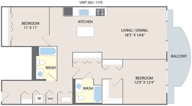 Floorplan - 2010 W Pierce Apartments